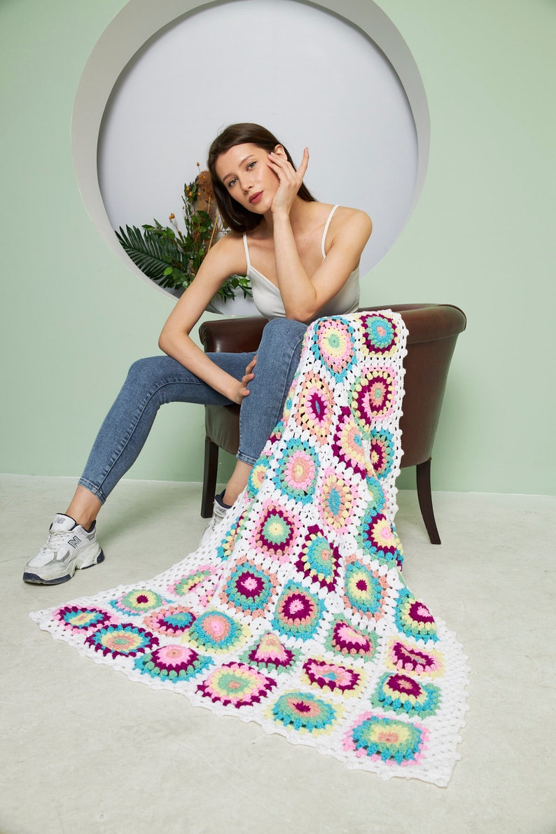 Crochet Lapghan Throw for Cozy Living Spaces