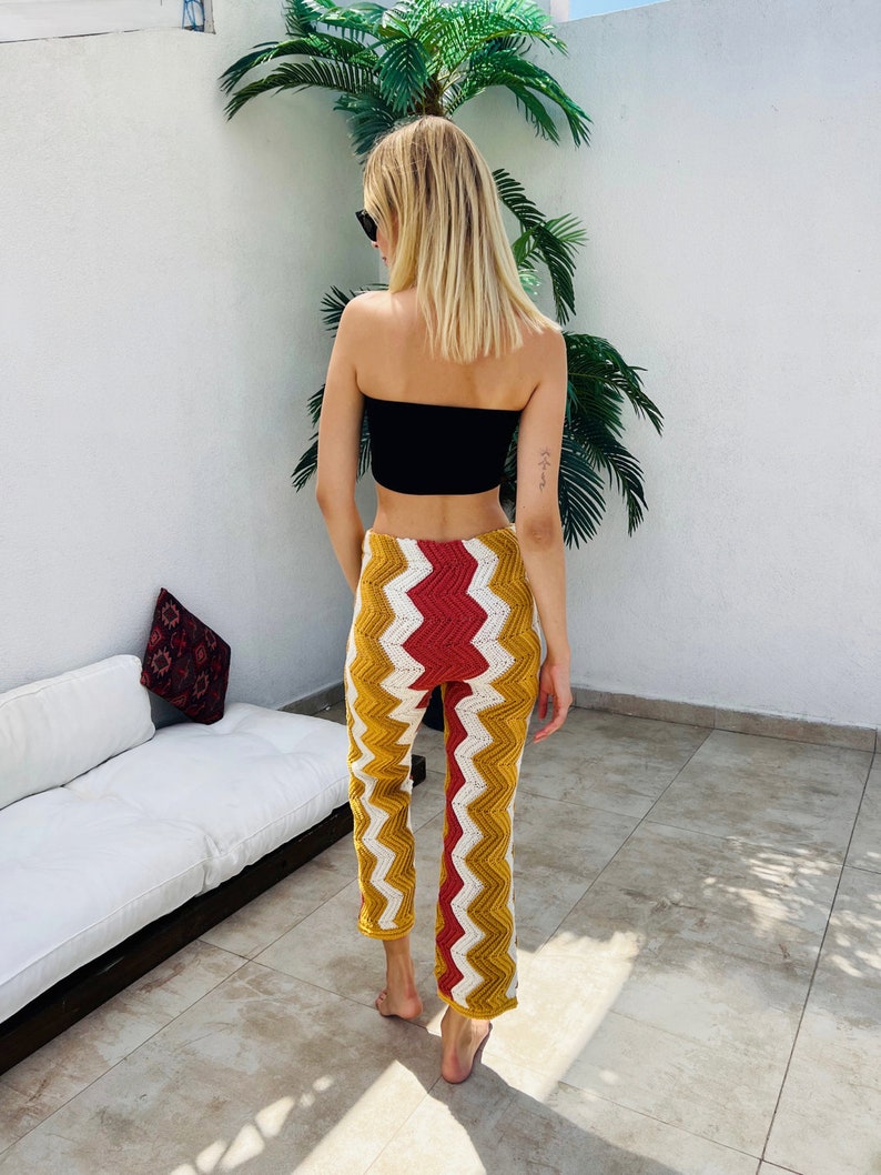 Retro Crochet Trousers