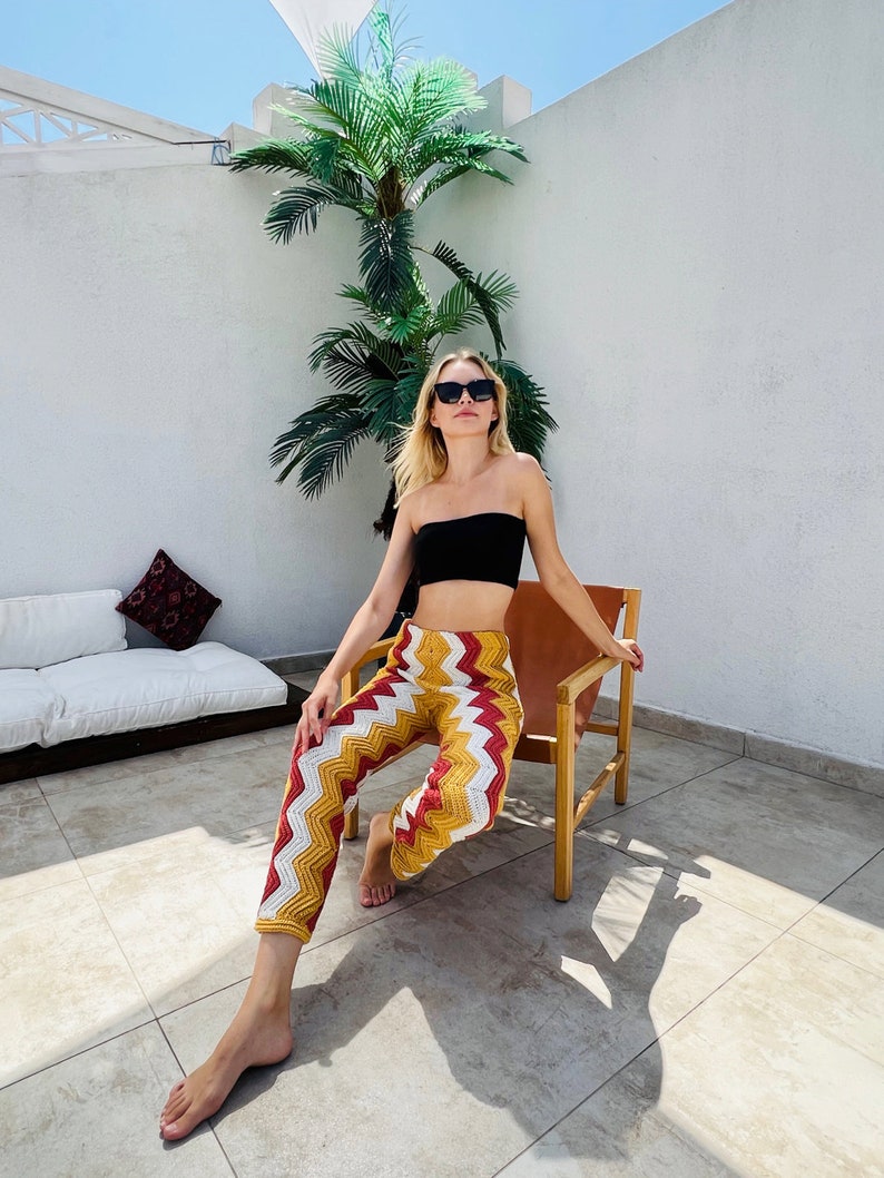 Retro Crochet Trousers