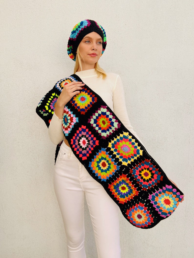 Crochet Hat and Scarf (2pcs)