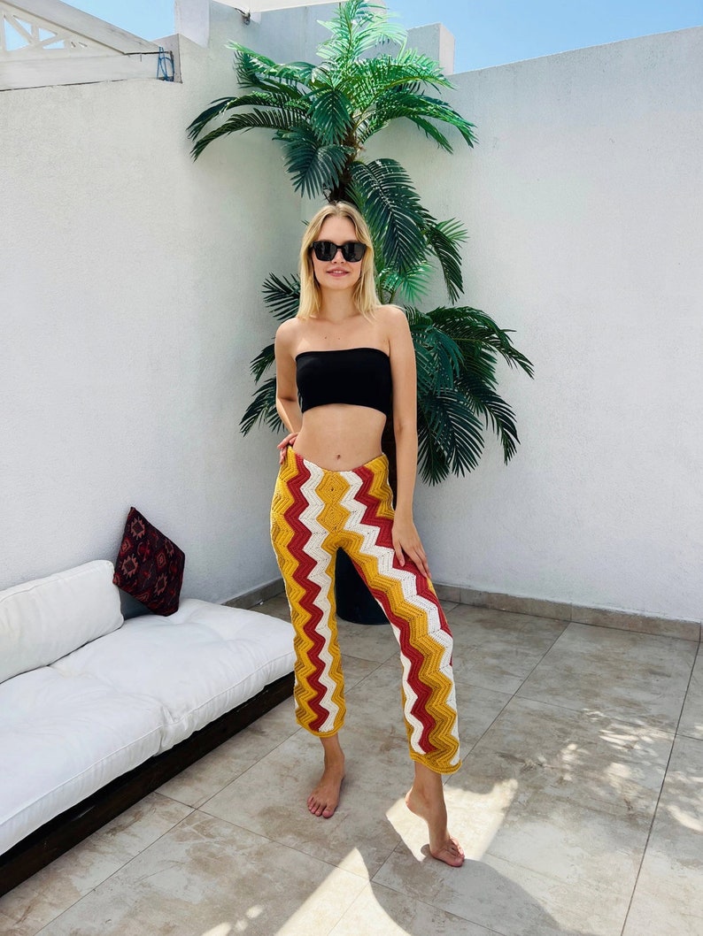 Retro Crochet Trousers