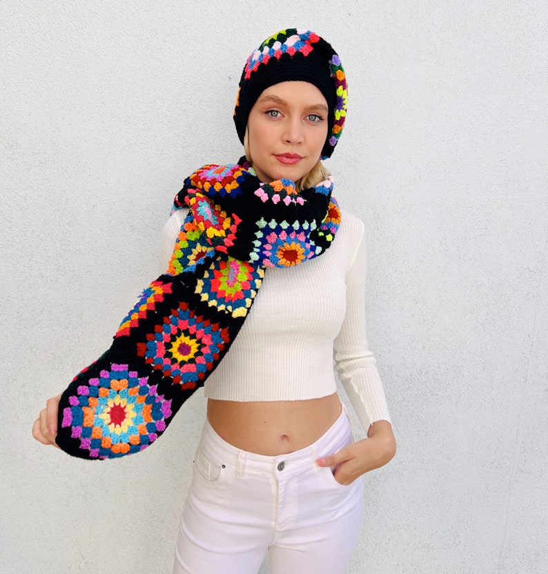 Crochet Hat and Scarf (2pcs)