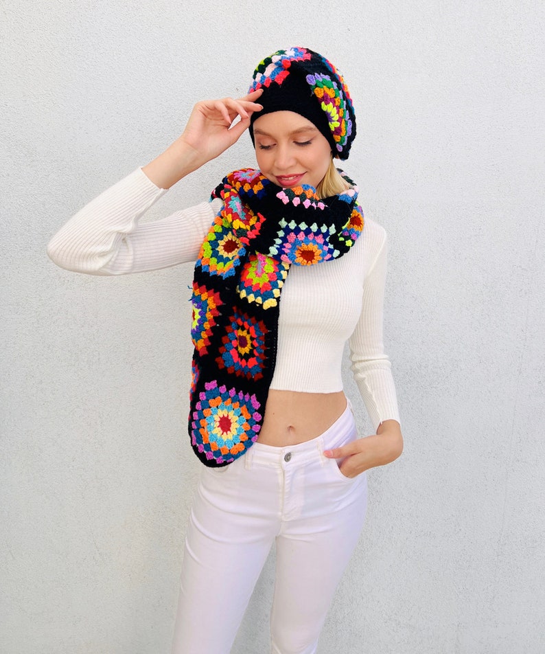 Crochet Hat and Scarf (2pcs)