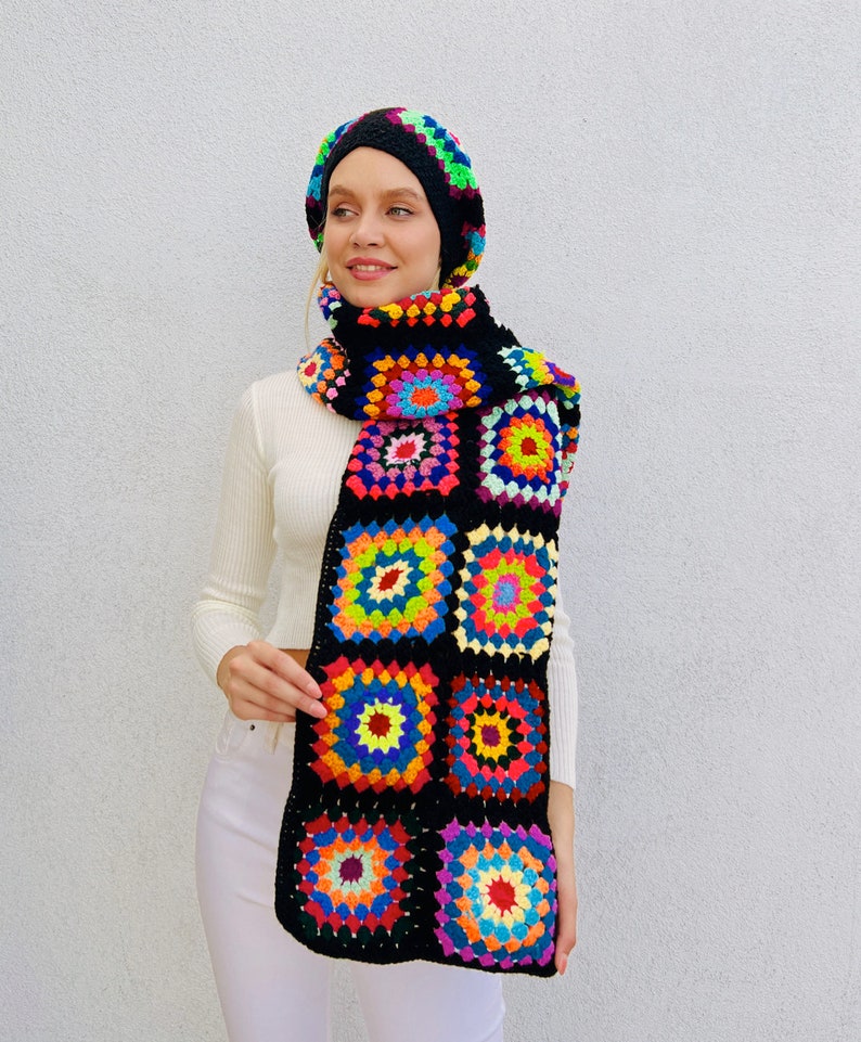 Crochet Hat and Scarf (2pcs)