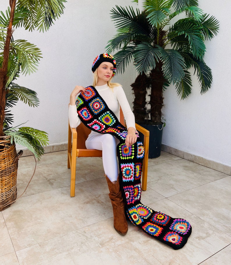 Crochet Hat and Scarf (2pcs)