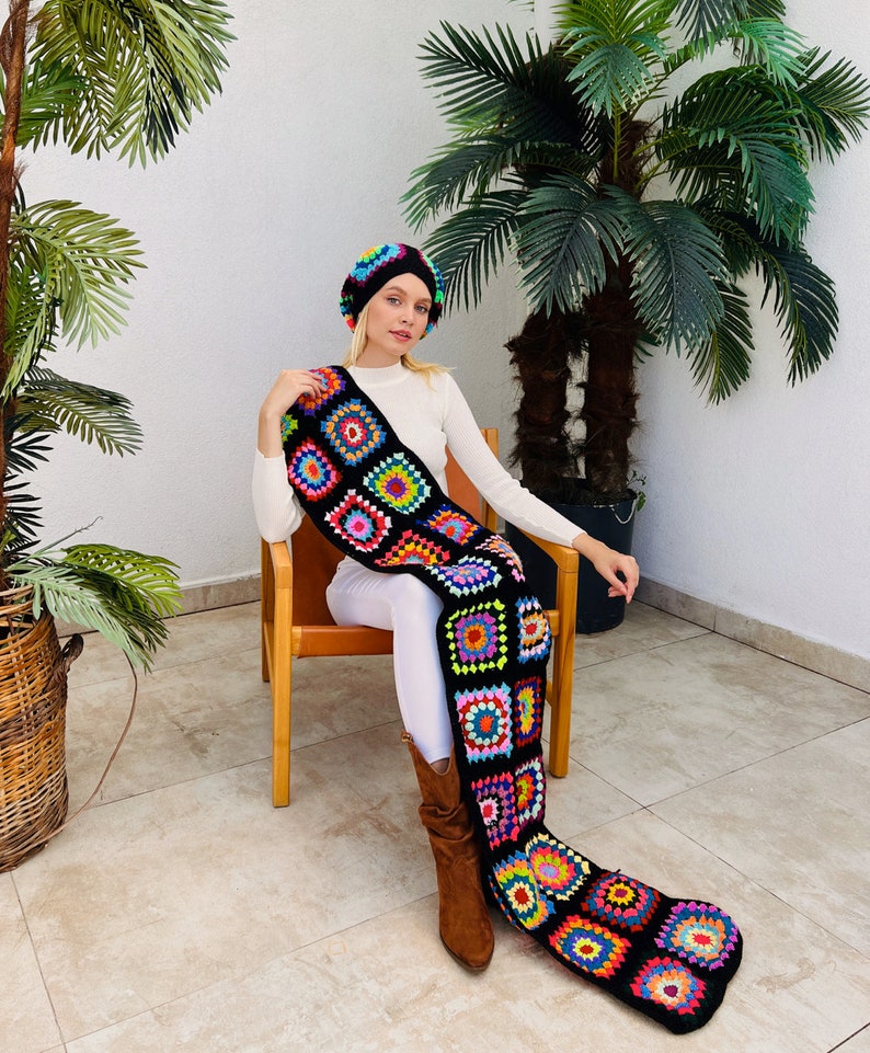 Crochet Hat and Scarf (2pcs)