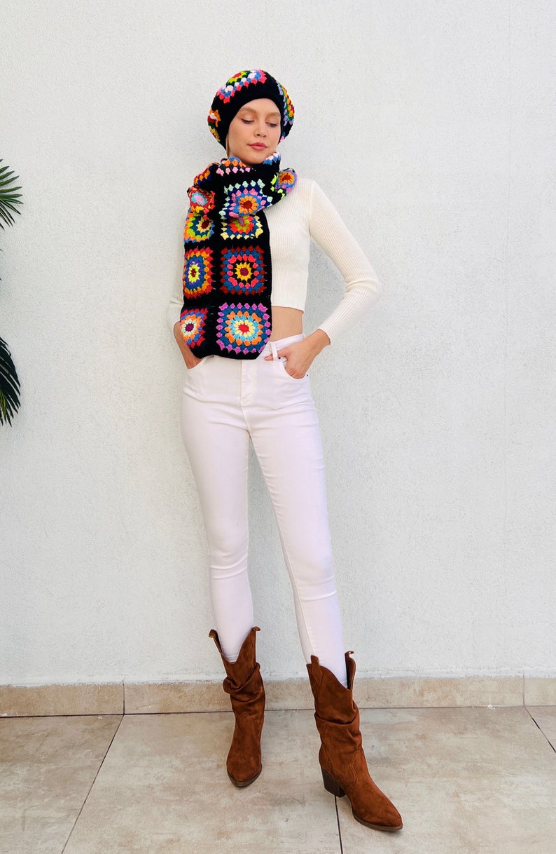 Crochet Hat and Scarf (2pcs)