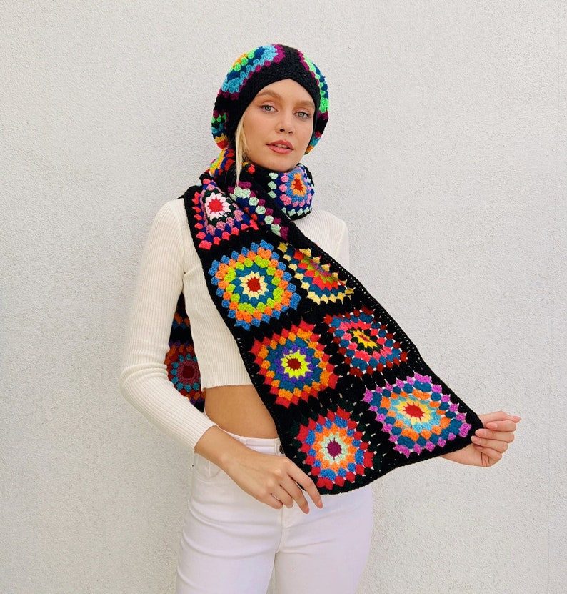 Crochet Hat and Scarf (2pcs)