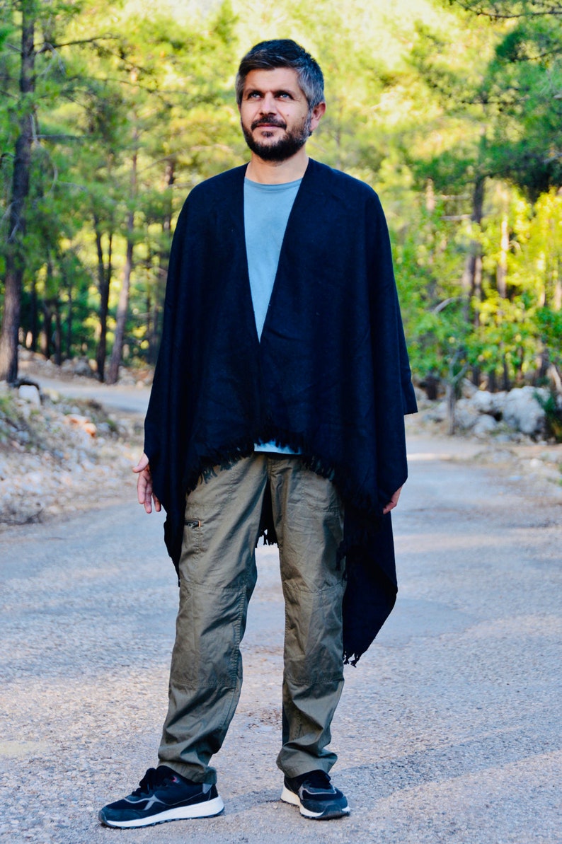 Men's clothing Winter poncho for men
