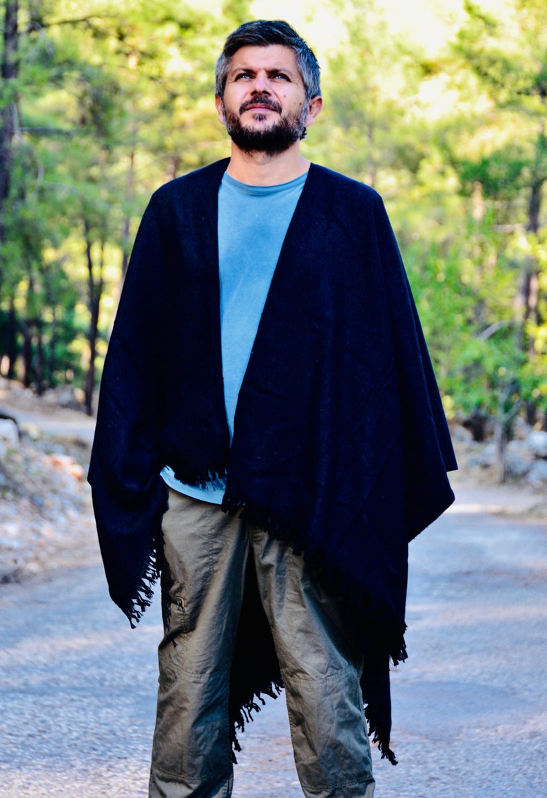 Men's clothing Winter poncho for men