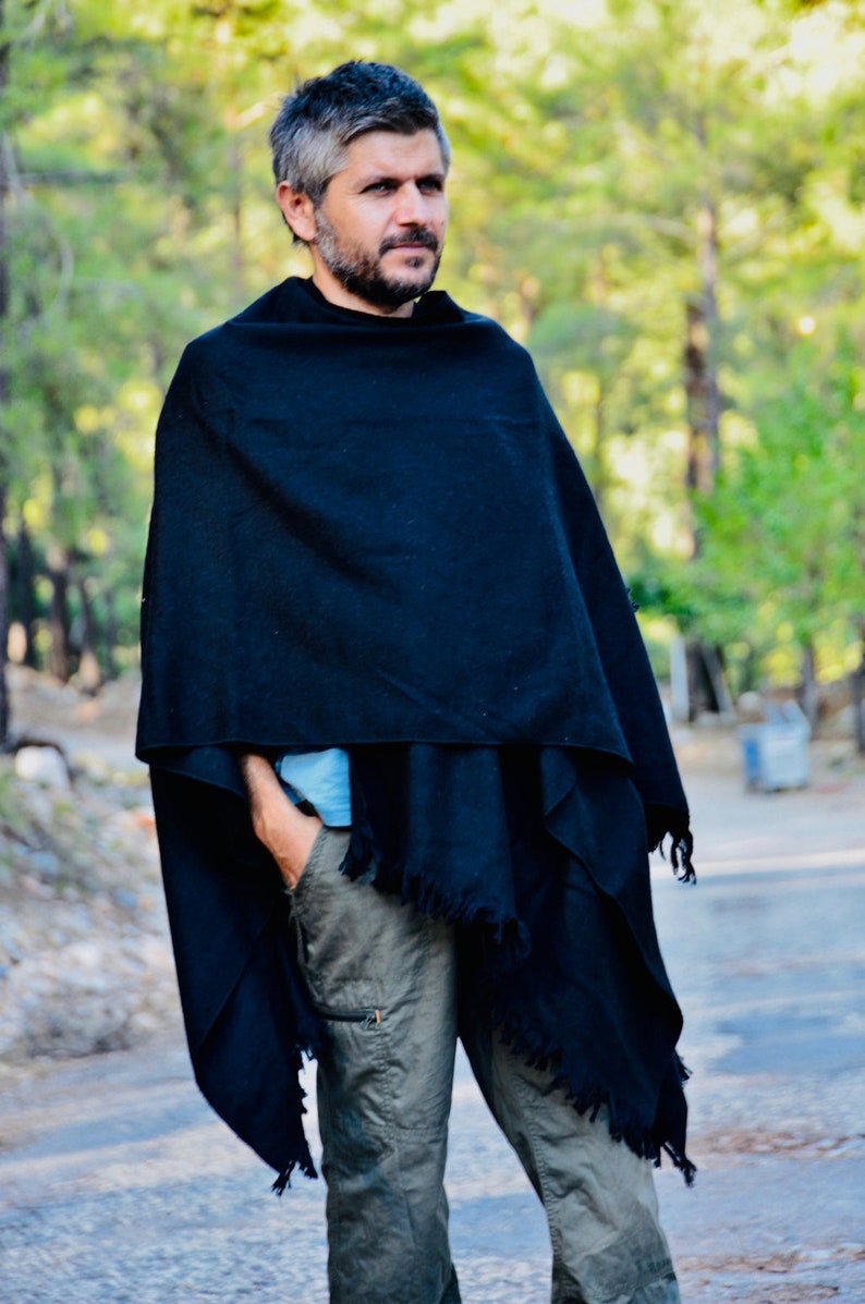 Men's clothing Winter poncho for men