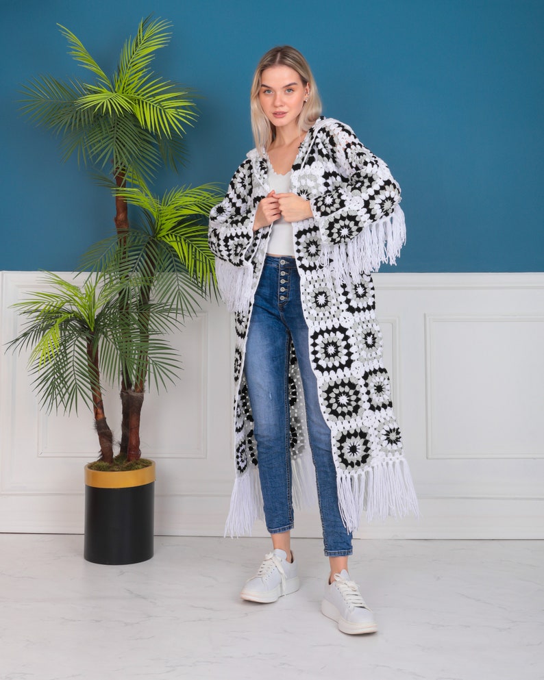 Handmade Granny Square Coat