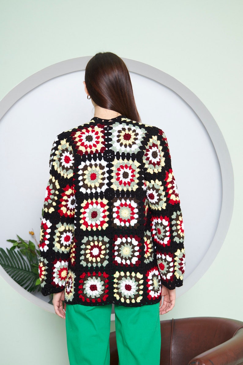 Handmade Winter Crochet Cardigan Sweater for Women