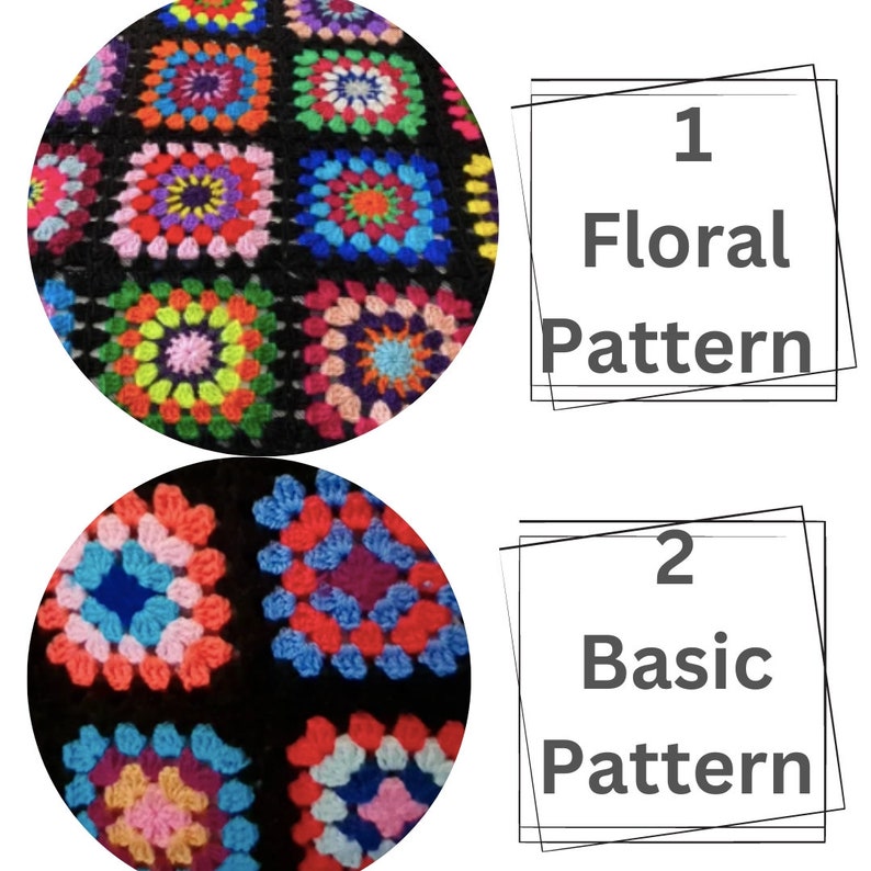 Sofa Granny Square Crochet Blanket