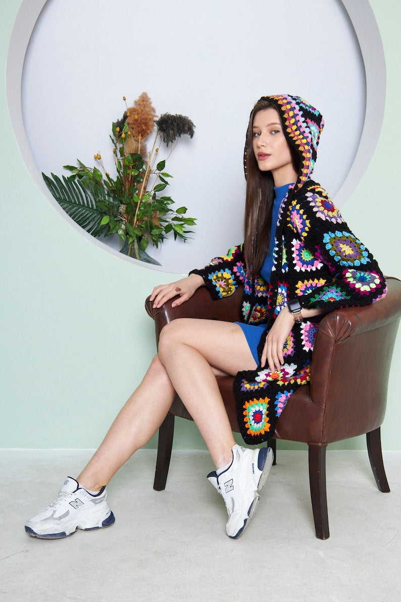 Boho Crochet Cardigan