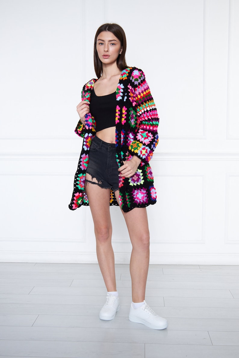 Retro Knit Cardigan Sweater