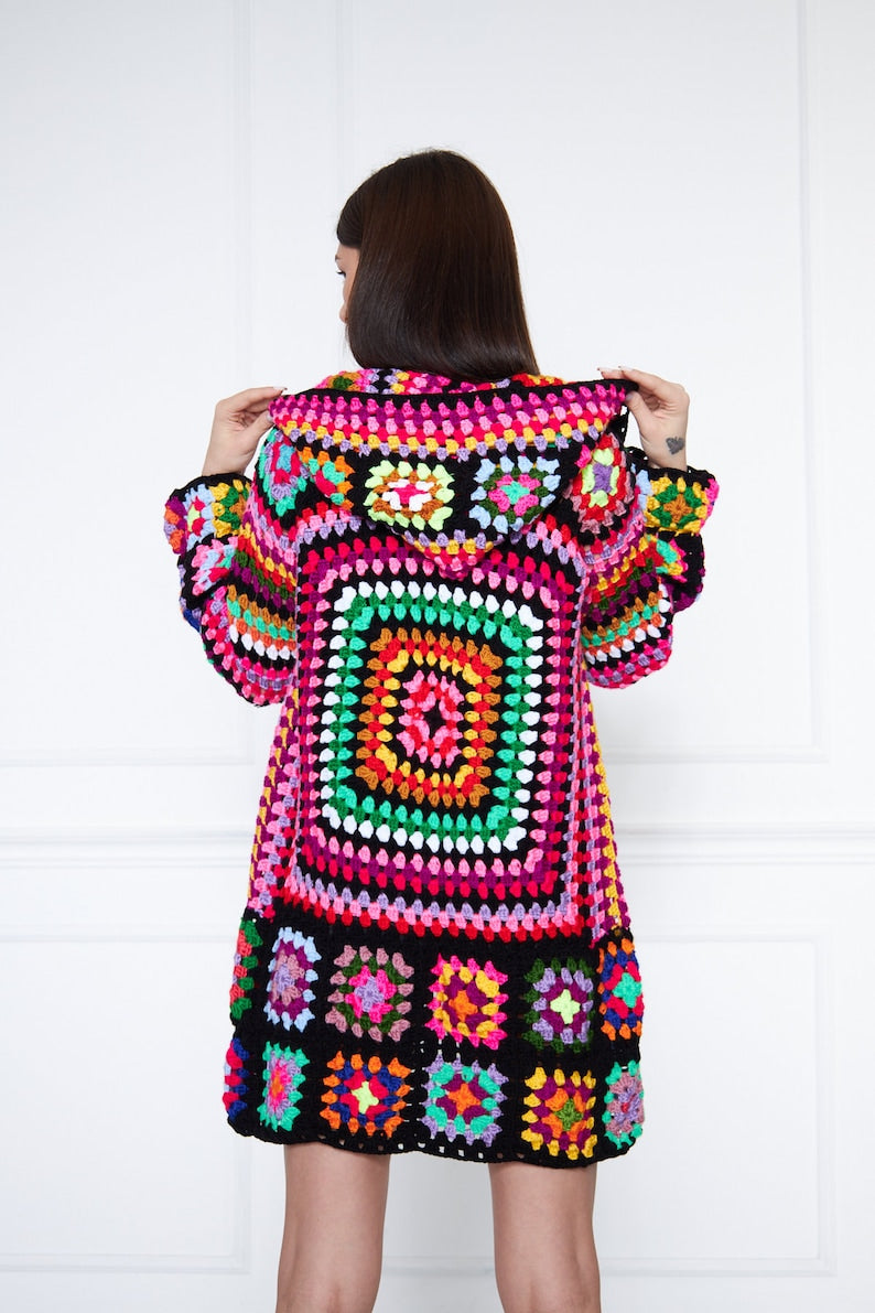 Retro Knit Cardigan Sweater