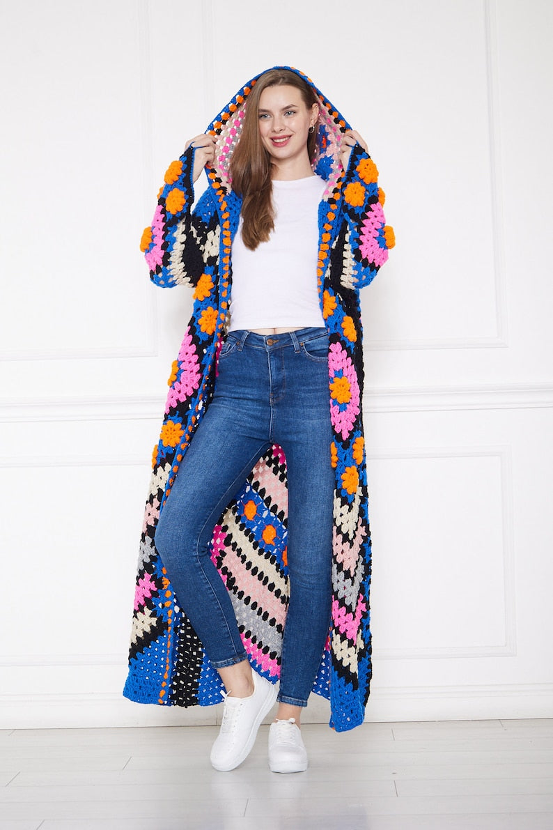 Crochet Plus Size Cardigan Sweater