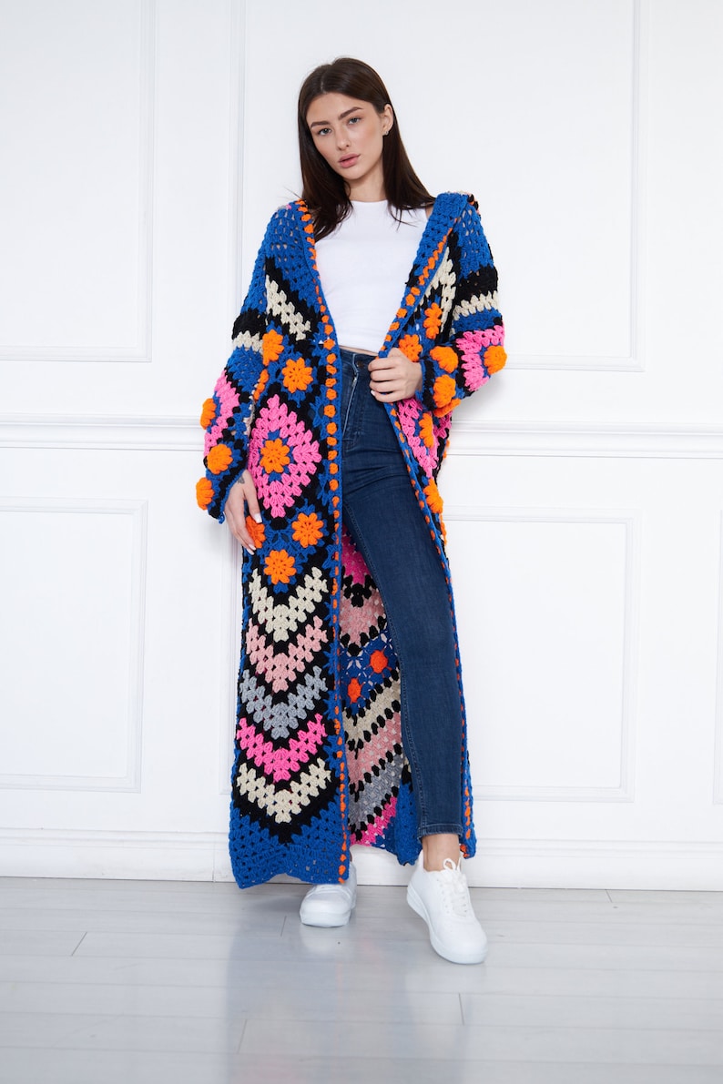 Crochet Plus Size Cardigan Sweater