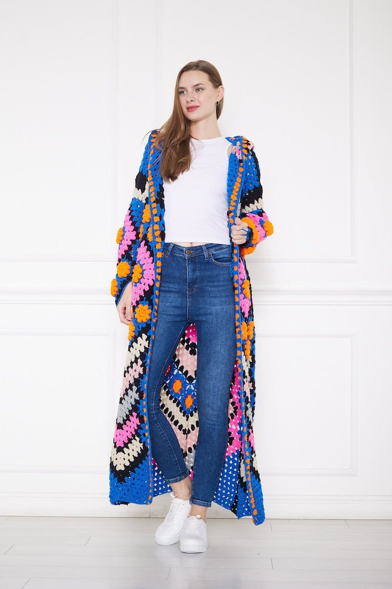 Crochet Plus Size Cardigan Sweater