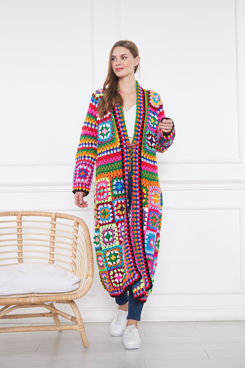 Coat for Women, Women Knit Coat, Handmade Coat