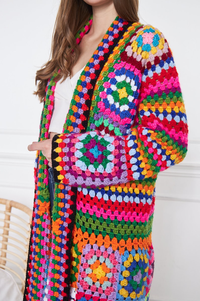 Coat for Women, Women Knit Coat, Handmade Coat