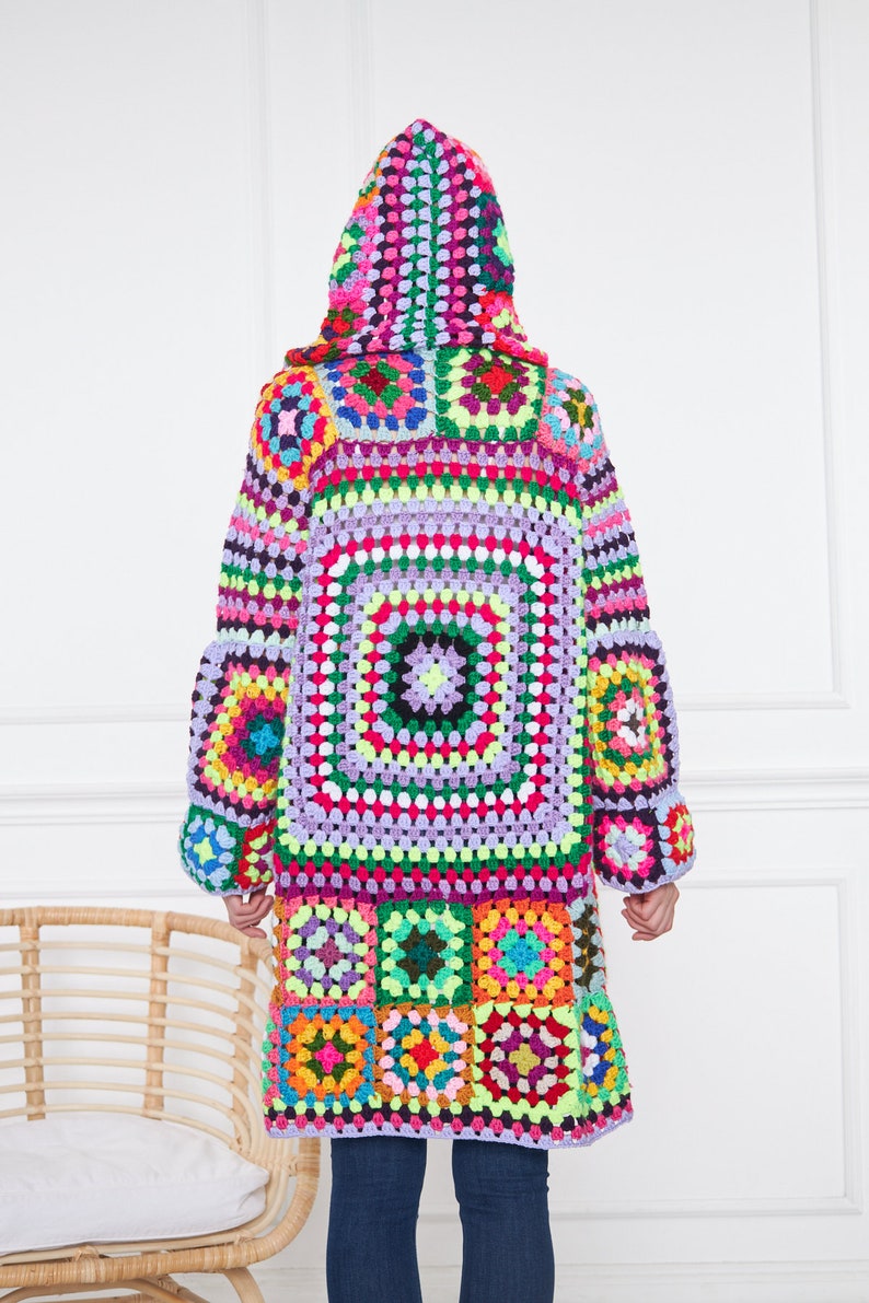 Lilac Granny Square Jacket