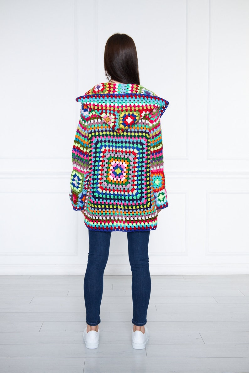 Handmade Granny Square Cardigan Jacket