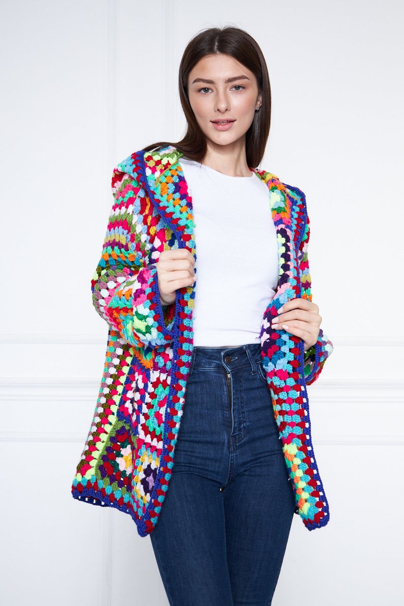 Handmade Granny Square Cardigan Jacket
