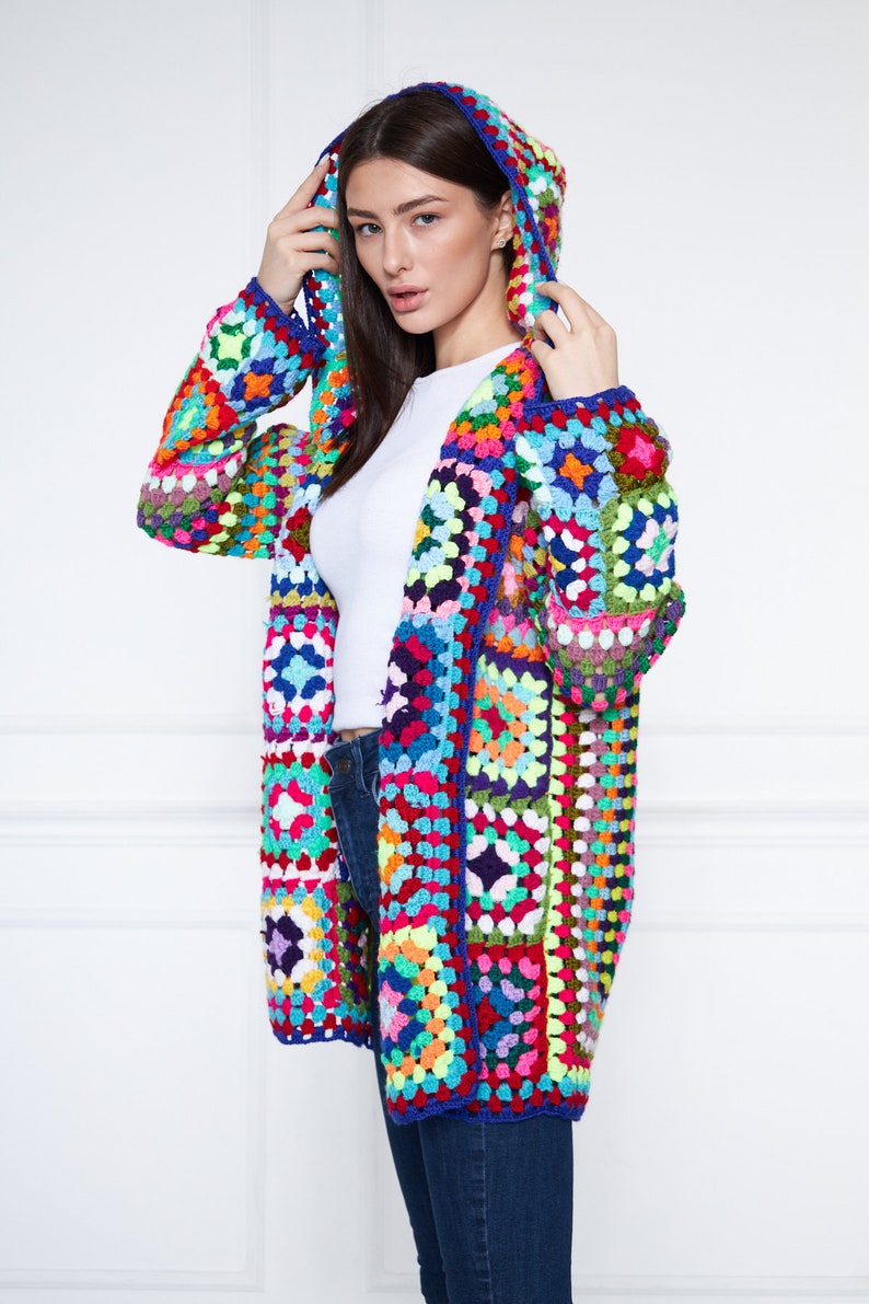 Handmade Granny Square Cardigan Jacket