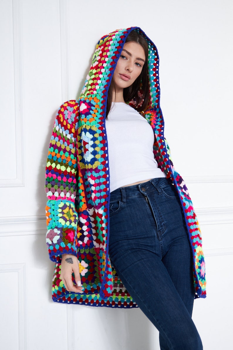 Handmade Granny Square Cardigan Jacket