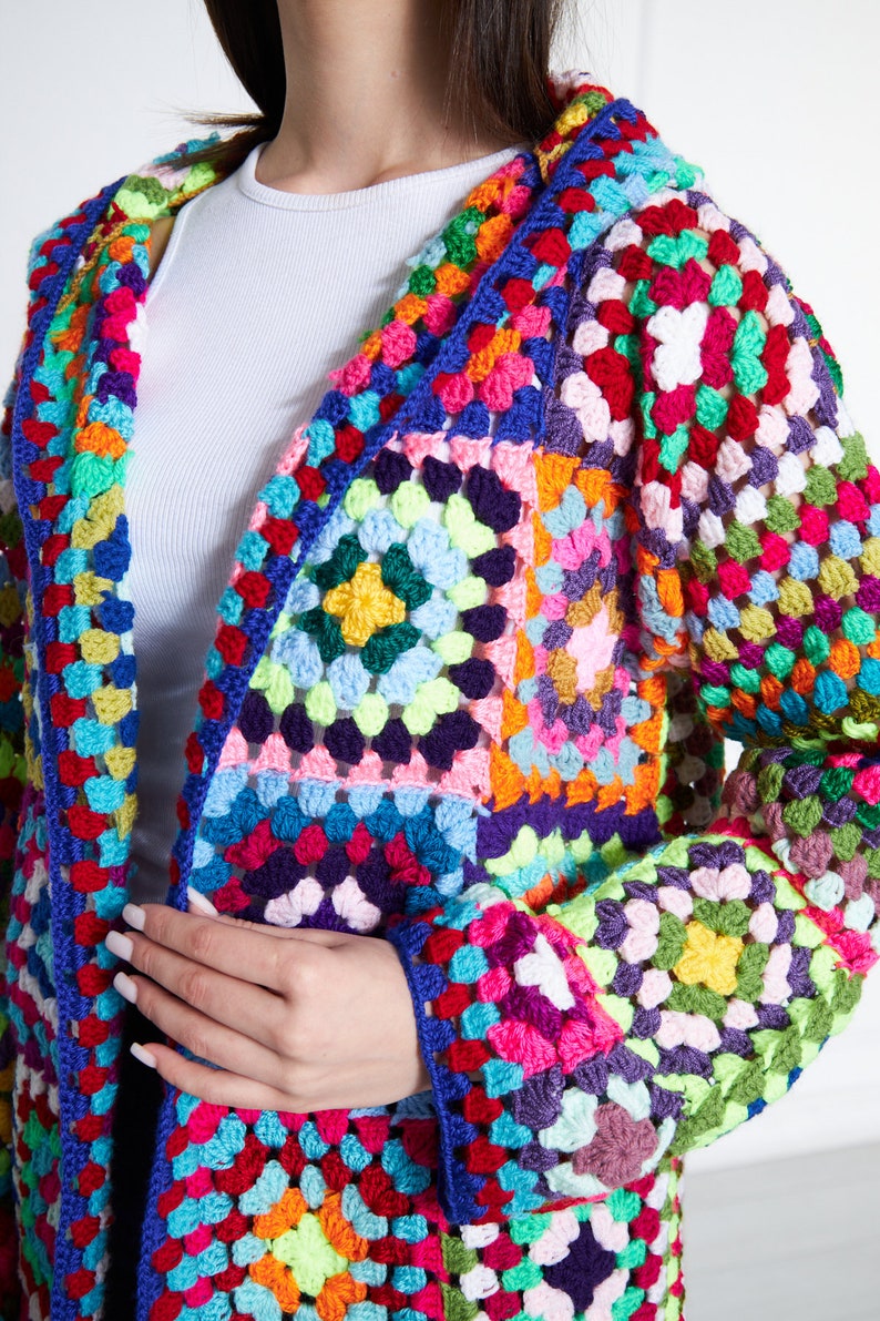 Handmade Granny Square Cardigan Jacket