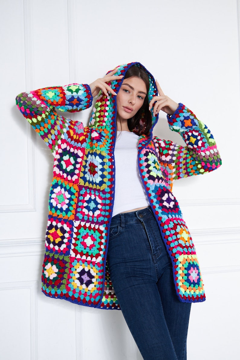 Handmade Granny Square Cardigan Jacket