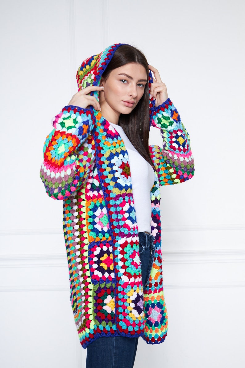 Handmade Granny Square Cardigan Jacket