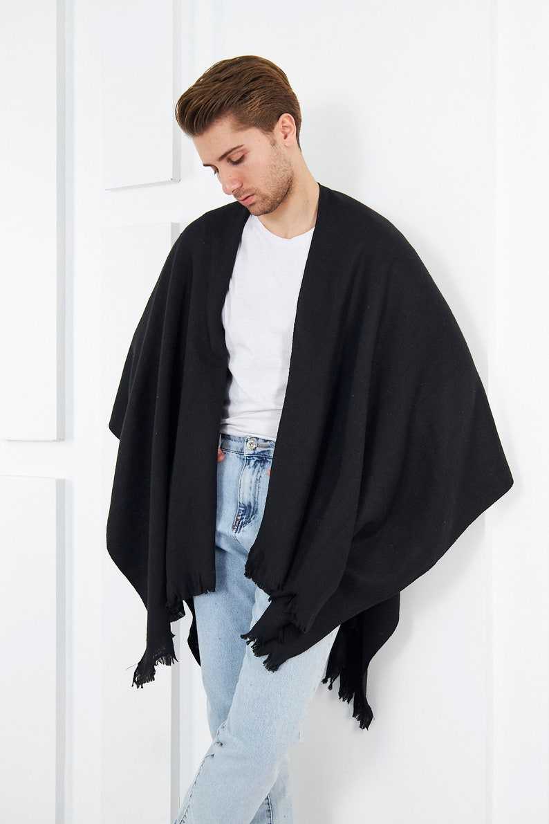 Men's clothing Winter poncho for men