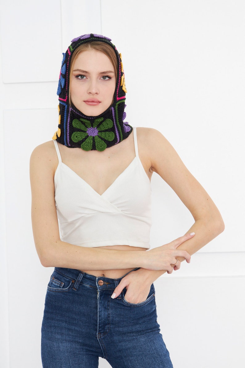 Granny Square Knit Balaclava