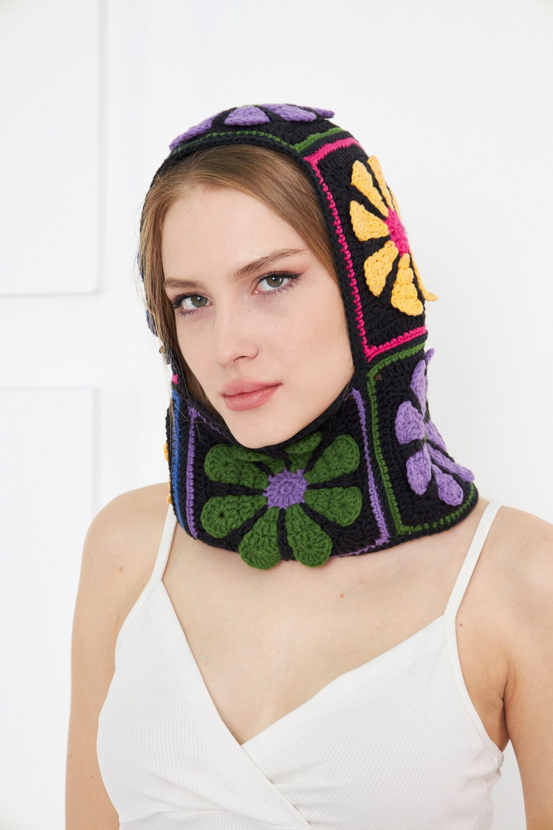 Granny Square Knit Balaclava