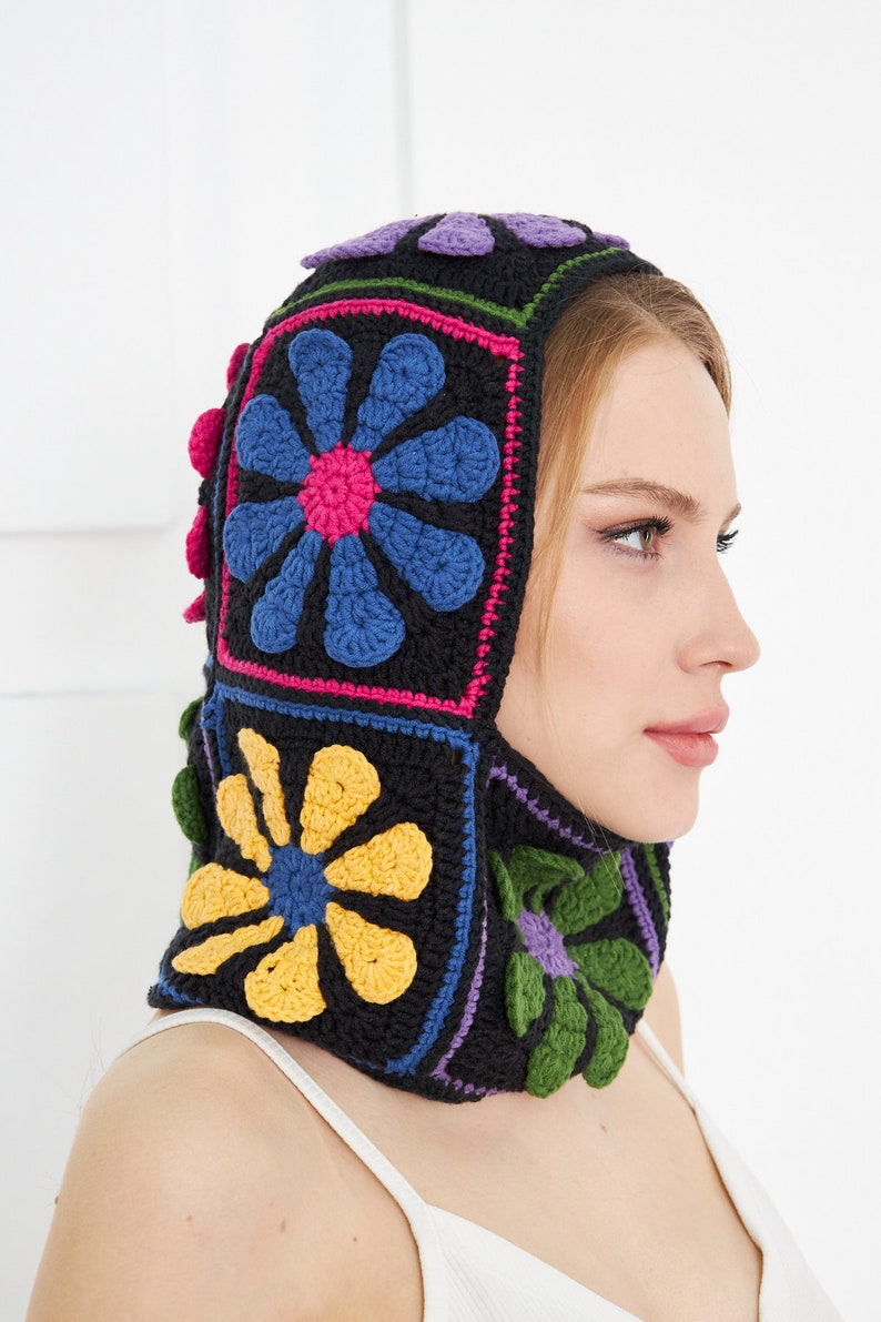 Granny Square Knit Balaclava