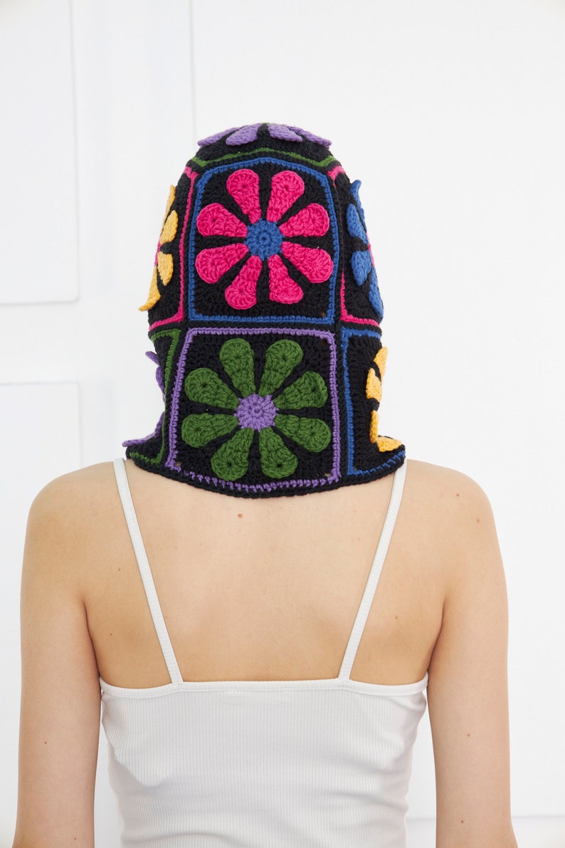 Granny Square Knit Balaclava