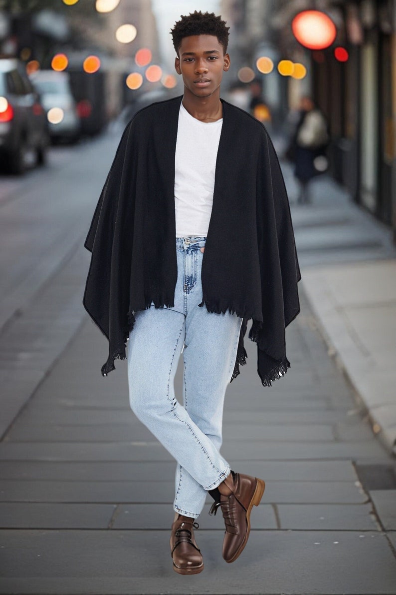 Men's clothing Winter poncho for men