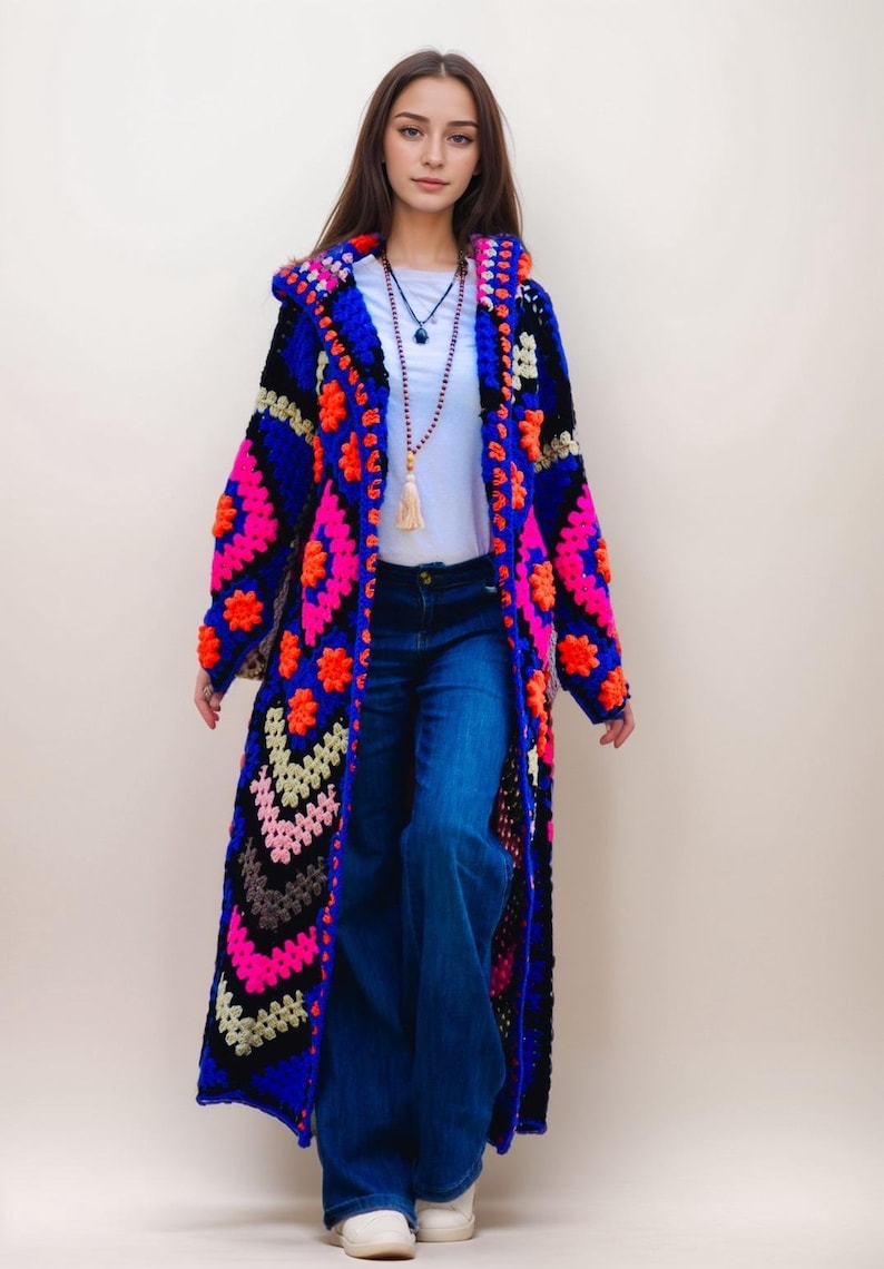 Crochet Plus Size Cardigan Sweater