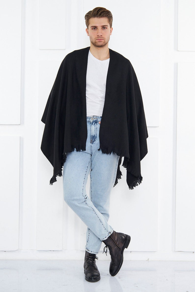 Men's clothing Winter poncho for men