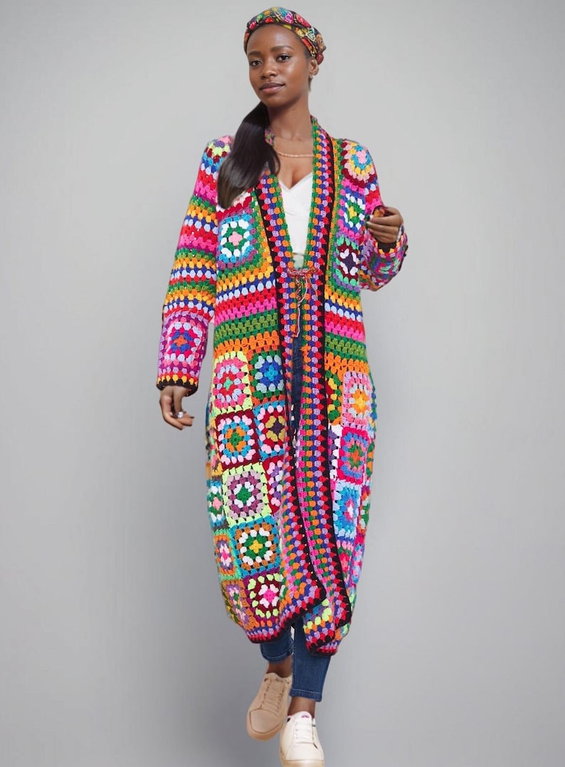 Coat for Women, Women Knit Coat, Handmade Coat