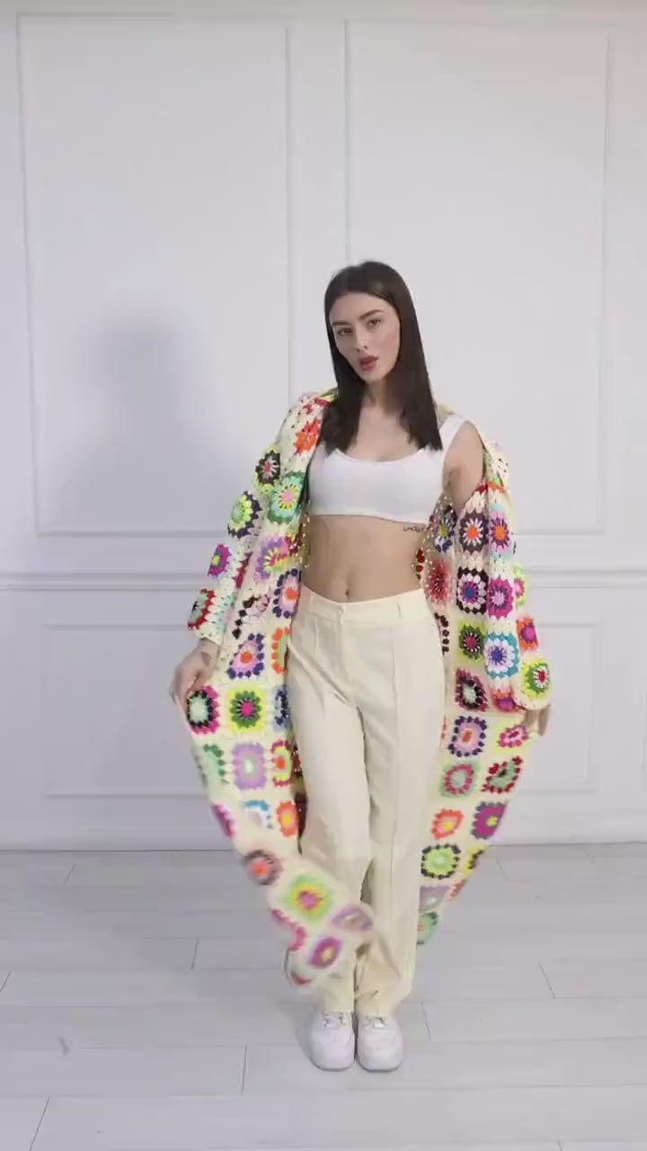 Crochet Long Sleeve Jacket